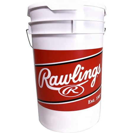 Rawlings | Official League Competition Grade Baseballs | ROLB1X | Game/Practice Use | Youth/14U | Bucket | 24 Count (B08CJM38TS)