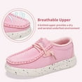 thumbnail image 2 of Apakowa Kids Boys Girls Slip-On Casual Loafers Walking Shoes Comfortable & Lightweight (Color : Pink, Size : 1 Little Kid), 2 of 8