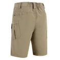 thumbnail image 3 of Wyobmus Men's Waterproof Tactical Shorts Outdoor Cargo Shorts Lightweight Quick Dry Stretch Breathable Hiking Fishing Cargo Shorts S-2Xl Khaki, 3 of 3