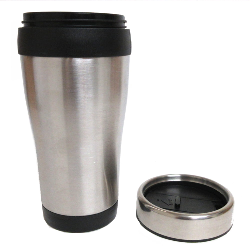 Birchland Double Wall Glass Coffee Cup with Lid, Insulated Coffee Tumbler,  12 oz, Reusable Travel Coffee Mug, Set of 2