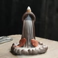 thumbnail image 2 of 1pc Creative Mascot Ceramic Waterfall Fish Backflow Incense Burner Home Decoration (Without Incense), 2 of 6