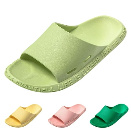 

Cathalem Women Robe And Slippers Set Women Slippers Fashionable New Pattern Simple Solid Color Side Adjustable Slippers for Women Pink 7