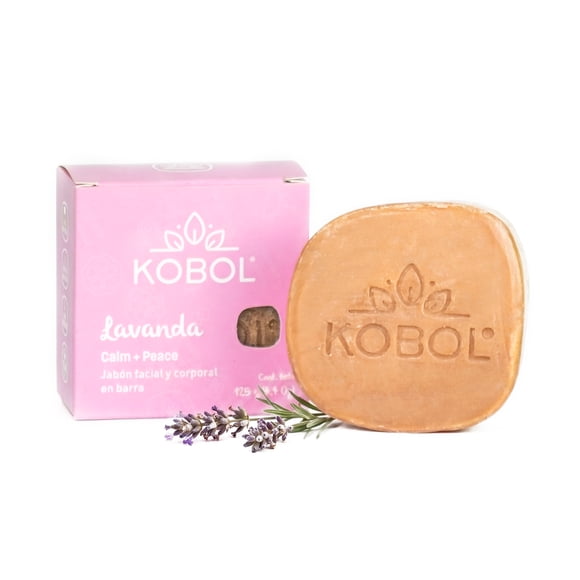 Jabon Lavanda Dermolimpiador Vegano Natural Facial y Corporal con Espuma intensa