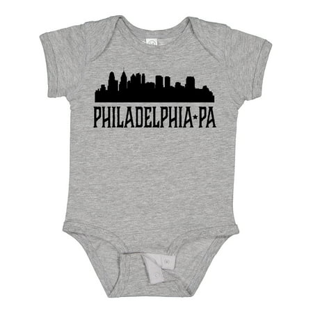 

Inktastic Philadelphia Pennsylvania City Skyline Gift Baby Boy or Baby Girl Bodysuit