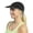 black, variant on Summer Running Hat for Women with Soft Foam Brim & Reflective Trim – Quick Drying Cap with 5 Panel Design