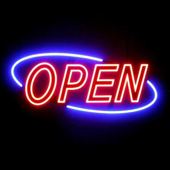 Optiva Ultra Bright LED OPEN Sign, 31.5"