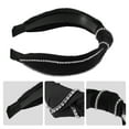 thumbnail image 4 of Unique Bargains 1 Pcs Women Knotted Headbands Fashion Wide Knot Rhinestone Head Bands Hair Accessories Black, 4 of 7