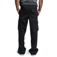 thumbnail image 4 of Domuza Cargo Sweatpants for Men Baggy Wide Leg Drawstring Sweatpants 2026 Trendy Outdoor Open Bottom Jogger Trousers with Multi Pockets Black L, 4 of 6