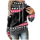 thumbnail image 1 of Sudadera con cremallera Gibobby Mujeres Casual Christmas Negro XL, 1 of 5