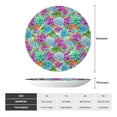 thumbnail image 2 of Cauagu Succulents Print Bone China Decorative Plate, Wall Mount Plate Holiday Decor Decorative Ceramic Plates with Stand Elegant Household Plates Decorative-6in, 2 of 6