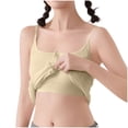 thumbnail image 4 of Pijama de manga corta para mujer, de verano, color liso, con tirantes y acolchado en el pecho, ropa interior sin mangas y pijama. Blusa de poliéster para mujer., 4 of 7