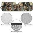 thumbnail image 6 of Jeiento Funny Shepherds Windshield Sun Shade,American Flag Car Sun Shade for Rubicon Sahara TJ JK JKU 2 Door & 4 Door, UV Rays Blocker Sun Visor Shade Keep Vehicle Cool, 6 of 6