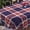 Blue/Red-plaid, variant on Easter Oval Tablecloth 60" x 102" Waterproof Fabric Spring Flowers and Eggs Table Cloths for Easter Indoor Outdoor Kitchen Dining Decorations