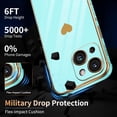 thumbnail image 4 of Designed for iPhone 14 Plus Case Silicone for Women Girls Cute Soft Liquid Silicone Camera Protection Protective Lovely Heart Phone Cases for iPhone 14 Plus Green, 4 of 12