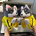 thumbnail image 4 of Kung-Fu Husky Puppet Toy with Sound, Husky Plush Toys Hand Puppet Puppy Muppets for Halloween, Storytelling, Role Play, 4 of 5