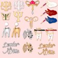 thumbnail image 2 of Broche Médico Creativo Insignias Uterine Lung Teeth Jeringa Broches Pin Lindo Psicología Símbolo Pins Mochila Joyería Regalo Para Médicos Enfermeras, 2 of 4