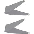 thumbnail image 6 of Grey 90% Blackout Curtains with Sheer Overlay Mix and Match Double Layer Window Curtains Thermal Insulated 84 inch for Bedroom Gray Drapes with Tiebacks Rod Pocket Back Tab 37" Wx84 Lx2, 6 of 14