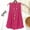 Hot Pink, variant on Antqov Linen Tops for Women, Solid Color Round Neck Loose Fitting Flowy Double Layer Tank Top, Summer Beach Trendy Casual Sleeveless Tops Lightweight Cozy Outfits