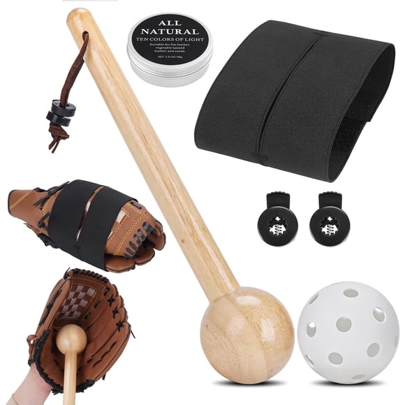 Kit para romper guantes de béisbol Rolitwils con mazo y acondicionador