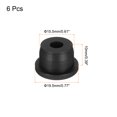 thumbnail image 2 of Uxcell High Temp Silicone Plug T Shaped Solid Silicon Stopper for Waterproof Sealing Plugs Black 19.5x13x10mm 6 Pcs, 2 of 6