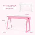thumbnail image 2 of Trousse Transparente, Blanc+rose, Trousse De Maquillage En Pvc Pour Stockage De Papeterie De Voyage, 2pcs Trousse Scolaire Pour Fournitures De Bur, 2 of 5