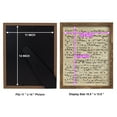 thumbnail image 4 of Vellum Songbook II -Framed Print w/glass-Walnut, 4 of 7