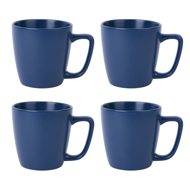 Mainstays Alessandra 14oz Matte Blue Stoneware Mug, Durable