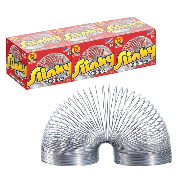 Toy Just Play The Original Slinky Walking Spring, paquete de 3