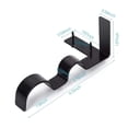 thumbnail image 3 of Fall Decorations 2 Pairs Curtain Rod Brackets Set Double Curtain Rod Holders Easy No Drilling Tap Right Into Window Frame For Rods Window Bedroom Decoration Adjustable Curtain Rod Brackets, 3 of 7