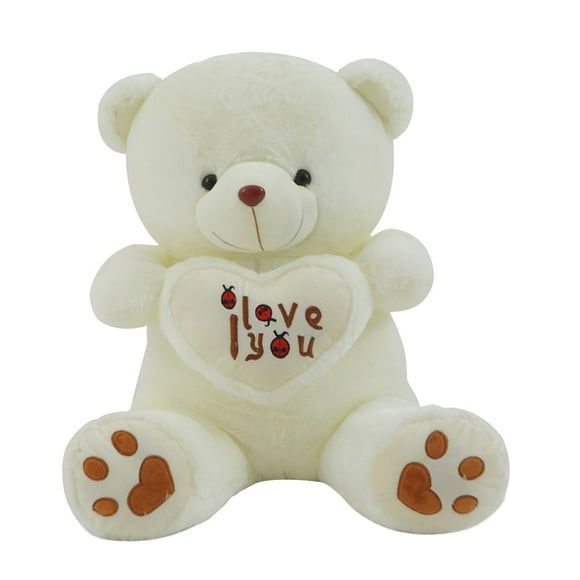 Cute Lovely I Love You Pattern Glow Light Up Soft Plush Bear Stuffed Toy Gift