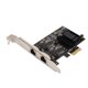 thumbnail image 1 of Tarjeta PCI Express Gigabit Ethernet, tarjeta de red PCIe, tarjeta de Internet dual, tarjeta de red PCIe para PC, máxima eficiencia, 1 of 9