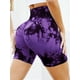 thumbnail image 2 of Pantalones cortos deportivos de yoga y fitness con cintura alta y efecto tie-dye para mujer, sin costuras, para abdomen y caderas ajustadas, Peach Hip Europa y Estados Unidos, 2 of 6