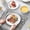 Marble Grey, variant on 12 Pieces Porcelain Dinnerware Sets Dishware Sets Chip Resistant Ceramic Dish Set Dining Dinner Ware Service for 4, Marble Grey