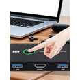 thumbnail image 2 of Likrtyny Conmutador KVM Conmutador KVM Compatible Con 4 Puertos para 2 Ordenadores Compartir Teclado, 2 of 9