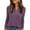 Purple, variant on PRETTYGARDEN Women's Long Sleeve Henley Shirts Fall Casual Ribbed Tunic Tops Lightweight Sweaters Fashion Clothing