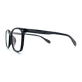 thumbnail image 6 of Spring Hinge Woodbuff Arm Studious Horn Rim Plastic Blue Light Filter Eyeglasses Black Grey Wood Grain, 6 of 8