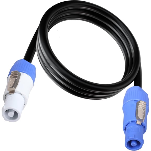 CoolStuff 3-Prong NEMA 5-15P to PowerCON Cable 20A 3 Pin PowerCon Input Connector to NEMA 5-15P Connector Cord 16AWG for Outdoor Stage Light LED Screen-1.2M/3.9FT