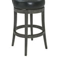 Flint 26" Counter Wood Swivel Height Barstool in American Grey Finish