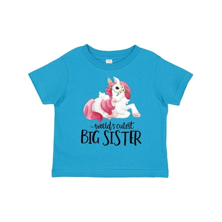 

Inktastic Big Sister Unicorn Gift Toddler Toddler Girl T-Shirt