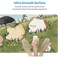 thumbnail image 5 of Cute Bear Mouse Pad - Large Green Anime Kawaii Bunny Gaming Keyboard Mat, Extended Non-Slip Rubber Base Desk Mat for Childs Boys Girls (31.5"x11.8"), 5 of 6
