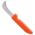 thumbnail image 2 of Zenport K102 Harvest Utility Knife - Curved, Serrated, 3 Inch Stainless Steel Blade, Orange - 24 Pack, 2 of 5