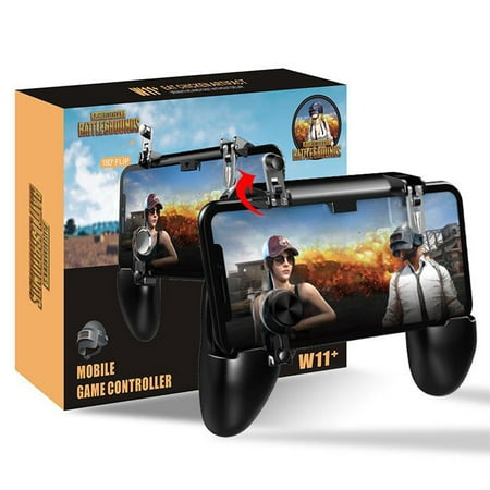 PUBG Mobile Gamepad Joystick Metal L1 R1 Trigger Game Shooter Controller for iPhone Android Phone Mobile Gaming (Best Android Tv Controller)
