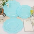 thumbnail image 5 of 60Pcs Blue Plastic Plates, Light Baby Blue Party Plates, Heavy Duty 30 Dinner plate 10.5” and 30 Salad/Dessert Plate 8.25” for Easter day, Party,Dinner, 5 of 8