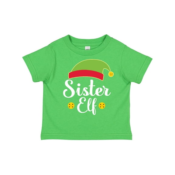 Inktastic Christmas Sister Elf Holiday Girls Toddler T-Shirt