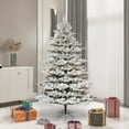 thumbnail image 5 of Vickerman 6.5' x 54" Flocked Kiana Christmas Tree, Low Voltage LED Warm White Lights., 5 of 5