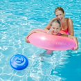 thumbnail image 4 of Blue ABS Floating Pool/Spa Chemical Dispenser with Lockable Cap & Adjustable Flow Control – Holds 3 Inch Bromine/Chlorine Tablets, Durable Long-Term Use Design, Size 7.22x6.92x3.34in, Model K-1048, 4 of 7