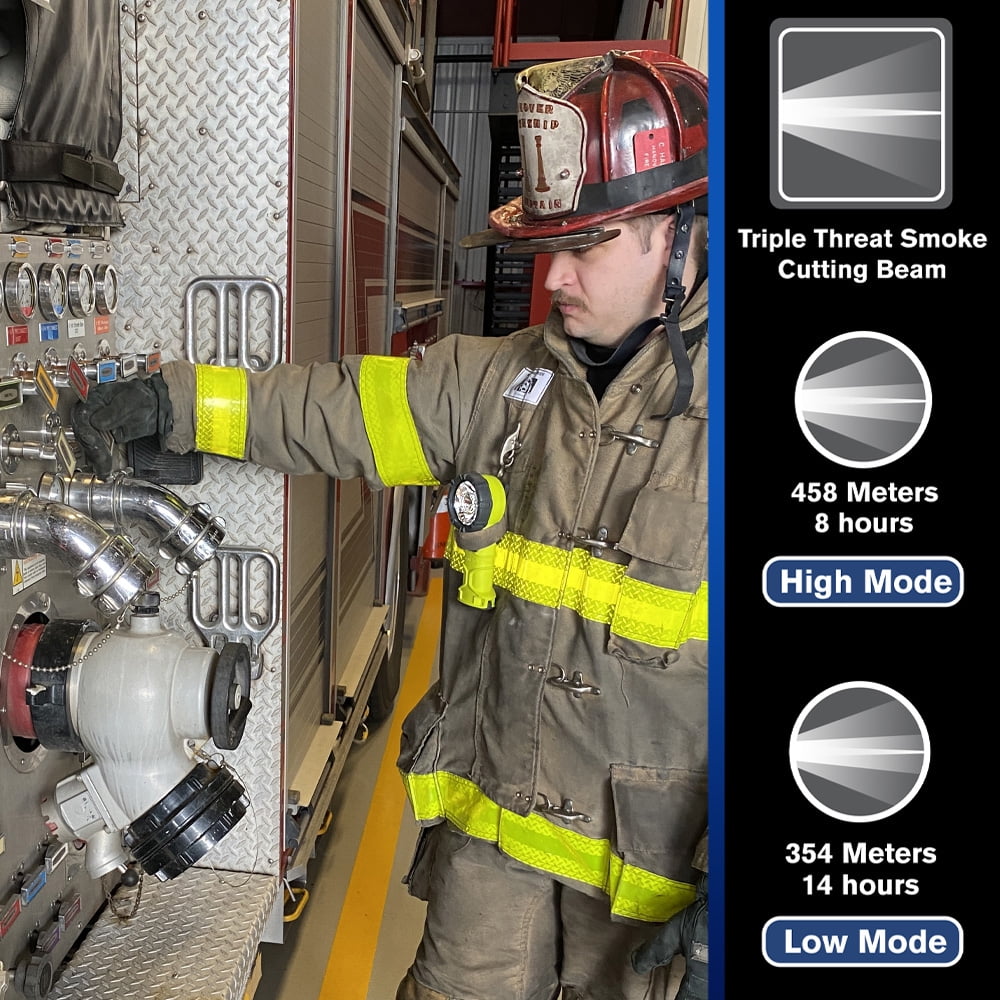 Koehler BrightStar Responder Pro Right-Angle Intrinsically Safe UL Certified LED Flashlight