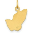 thumbnail image 3 of Solid 14k Yellow Gold Praying Hands Charm - 18mm, 3 of 6