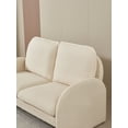 thumbnail image 5 of Gewnee 59" Loveseat Sofa Small Couch for Living Room, Sherpa Fabric Upholstered Loveseat Sofa Couch, Small Loveseat Sofa for Apartment, Bedroom, 5 of 12