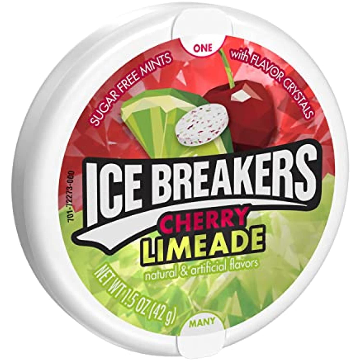 Ice Breakers Cherry Limeade Sugar Free Breath Mints, 1.5 Oz Tin